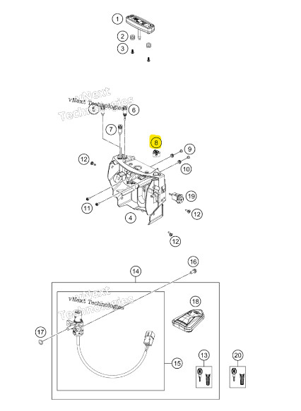 New OEM KTM ABS Switch - 60142070100