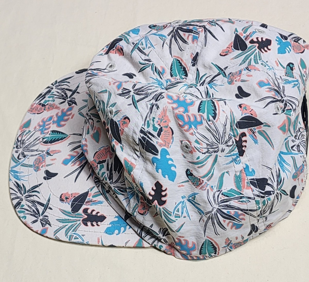 Vans Hat Cap Youth Canvas Adjustable Strapback Multicolor All Over Plants Print