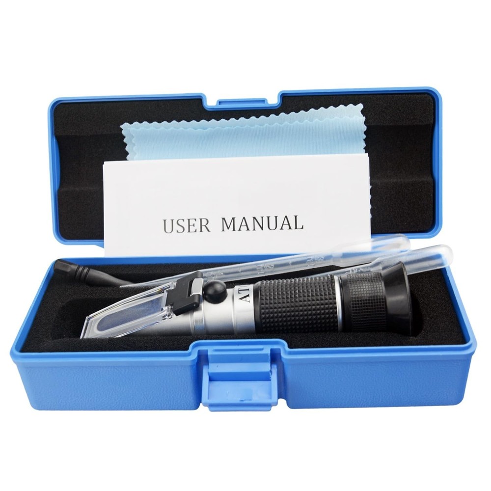 Durable Honey Refractometer with Automatic Temperature Compensation - 3-in-1