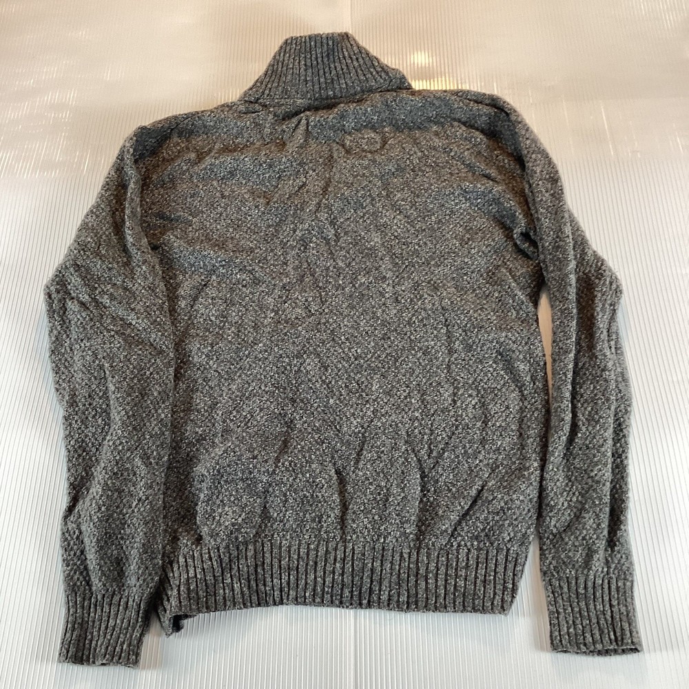 H&M Mens Sweater Long Sleeve Sz L Large Pullover Solid Collared Soft Warm