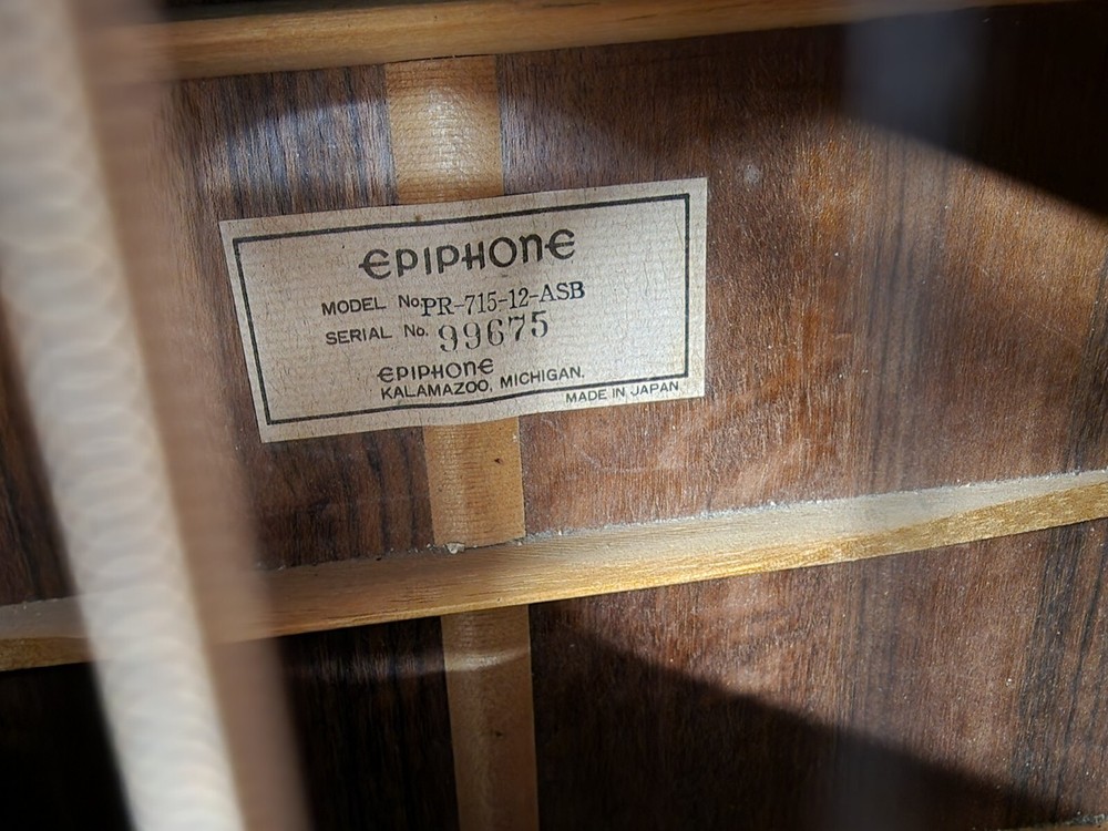 Epiphone PR715 12 String Acoustic Guitar