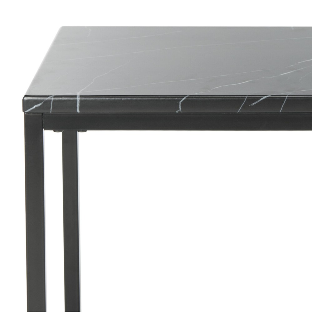 SAFAVIEH Baize End Table | Black |