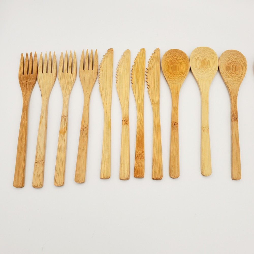 Butensil Bamboo Utensils Set Eco-Friendly Kitchen Flatware