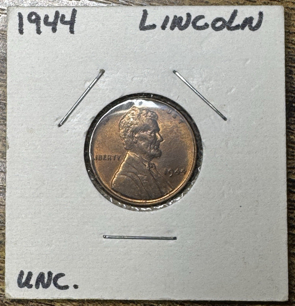 1944 LINCOLN WHEAT CENT Uncirculated Red-Brown