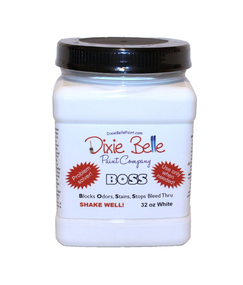 Dixie Belle Paint Company Boss White Primer 32 oz Problem Solver - Sealed Jar