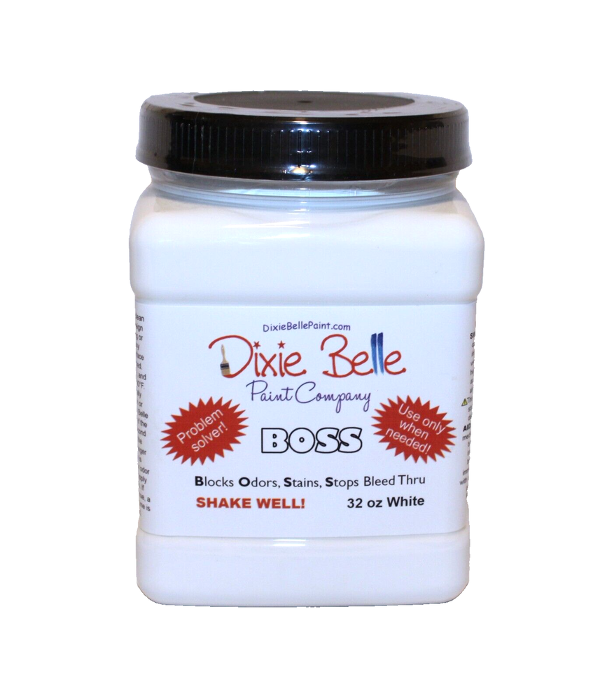 Dixie Belle Paint Company Boss White Primer 32 oz Problem Solver - Sealed Jar