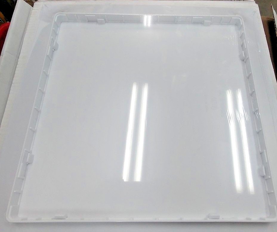 Tough Guy 5YM03 14" x 14" Snap Latch Plastic Wall / Ceiling Access Door White