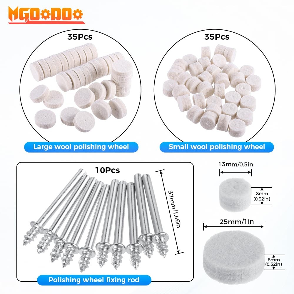 140PCS Buffing Wheel Polishing Kit Compatible with Dremel,Abrasive Buffing Wh...