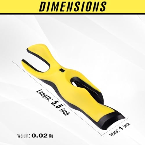 Golf Grip Trainer, 2 Pack, Right Hand Compatible, Plastic, Standard Yellow
