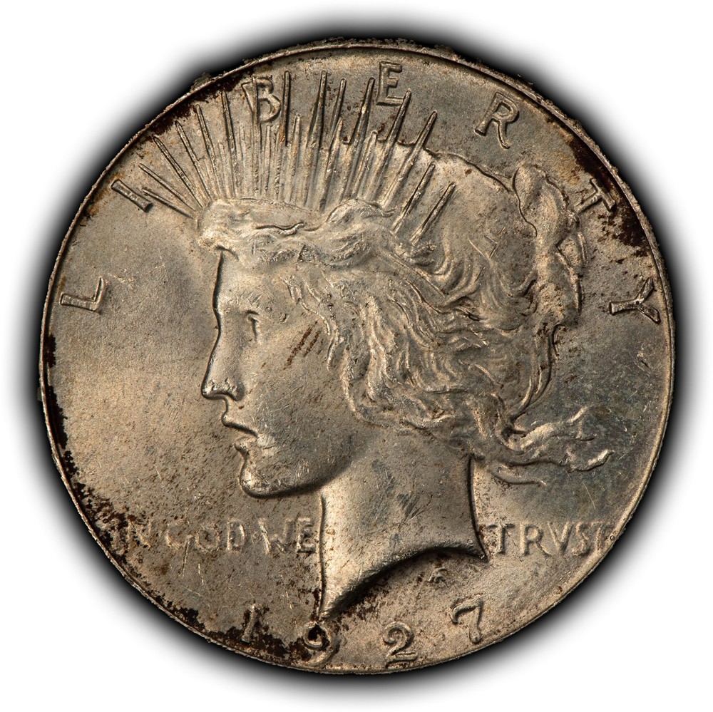 1927 $1 Silver Peace Dollar - Luster - UNC - SKU-D7545