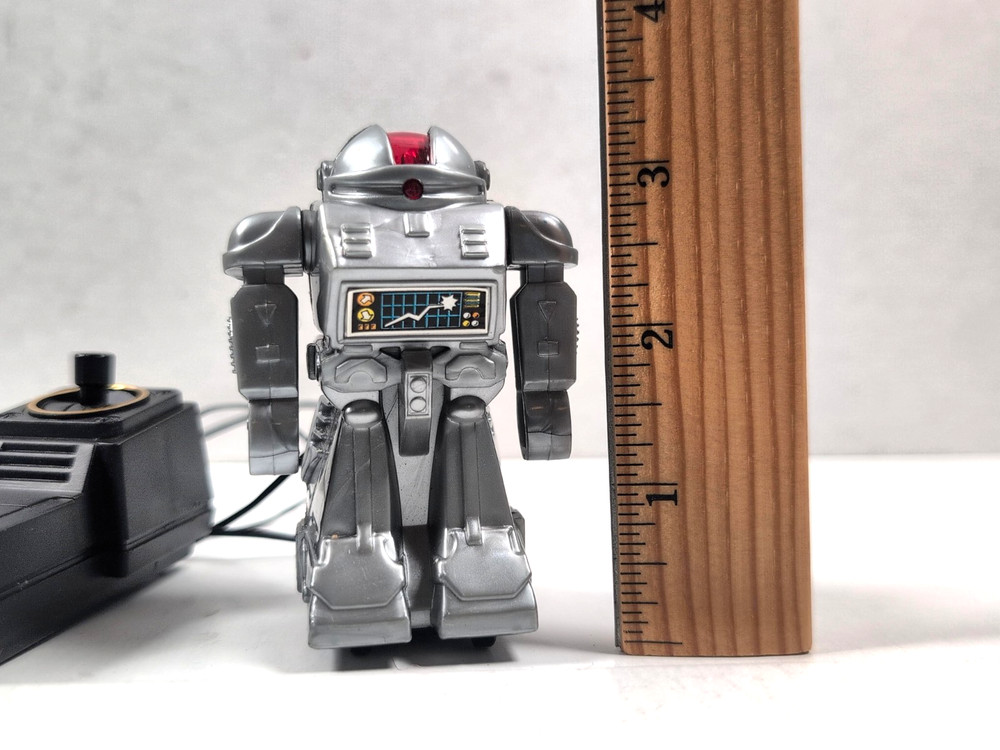 Vintage Mini Robot w/ Remote Control Battery Operated Tested Works