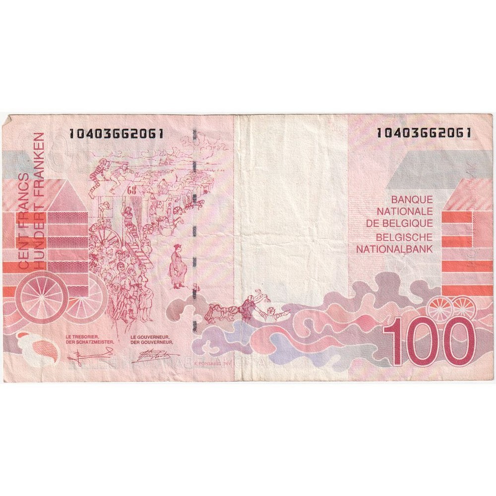 [#1292004] Belgium, 100 Francs, VF