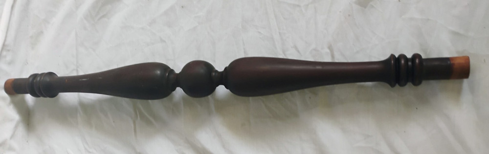 Antique Turned Solid Walnut Post Stretcher 39" wide