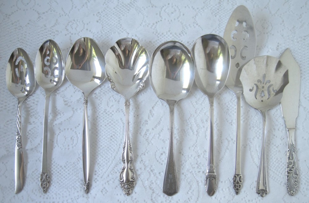 VINTAGE CRAFT GRADE SILVER PLATE Serving Pieces