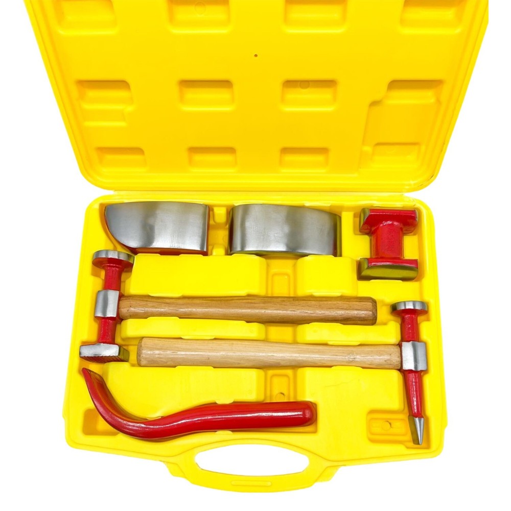 6PCS Panel Beaters Multifunctional Hammer Kit Dent Repair Tools Set