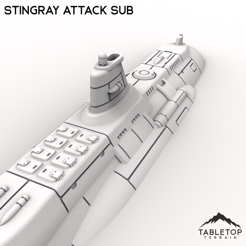 Stingray Attack Sub - Small Scale Mech Wargames 6mm 8mm