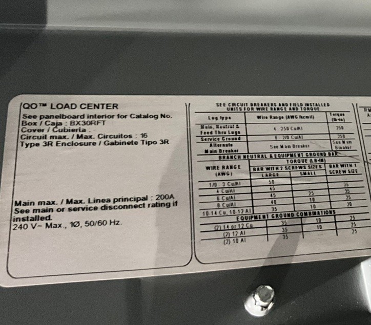 Square D QO Load Center Type 3R Enclosure 🟦