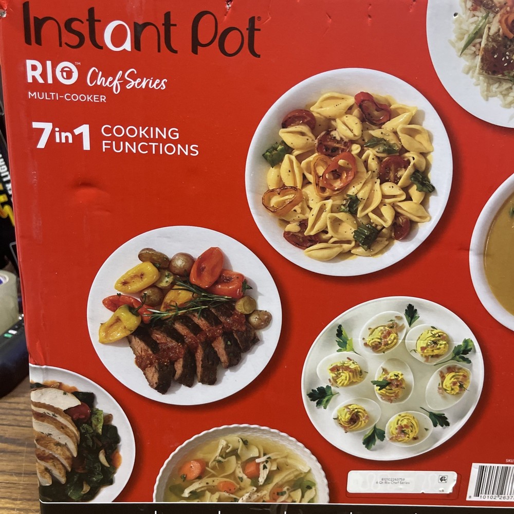 Instant Pot RIO Chef Series 6 Quart Multi-Cooker - Open Box