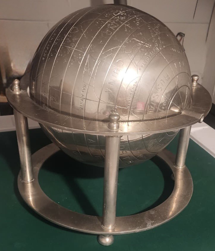ALUMINIUM GLOBE By Old Modern Handicraft