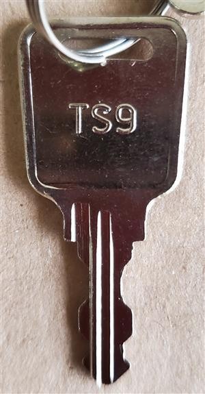 Sentry Safe & Fire Box keys / Select your key code / Series TS0 - TS9
