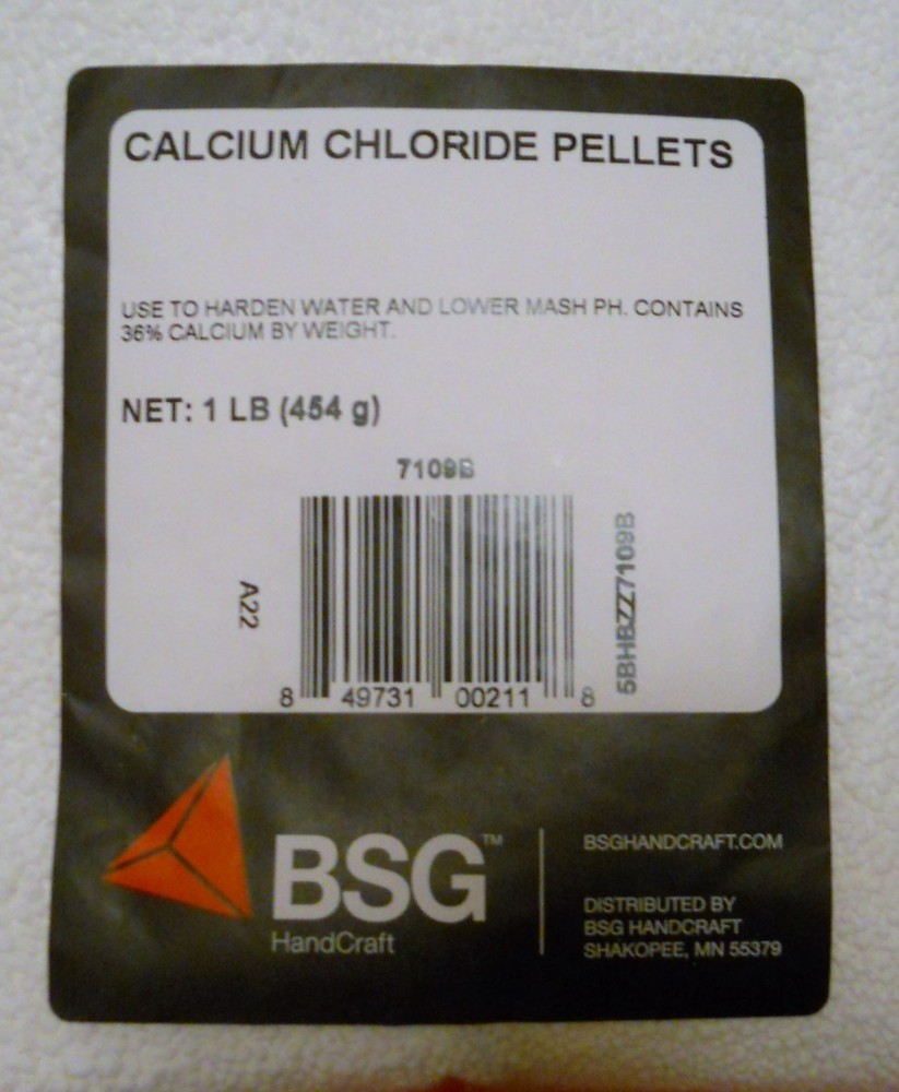 CALCIUM CHLORIDE1 LB FOOD GRADE FACTORY PACK FOR BEER CHEESE CANNING PICKLES