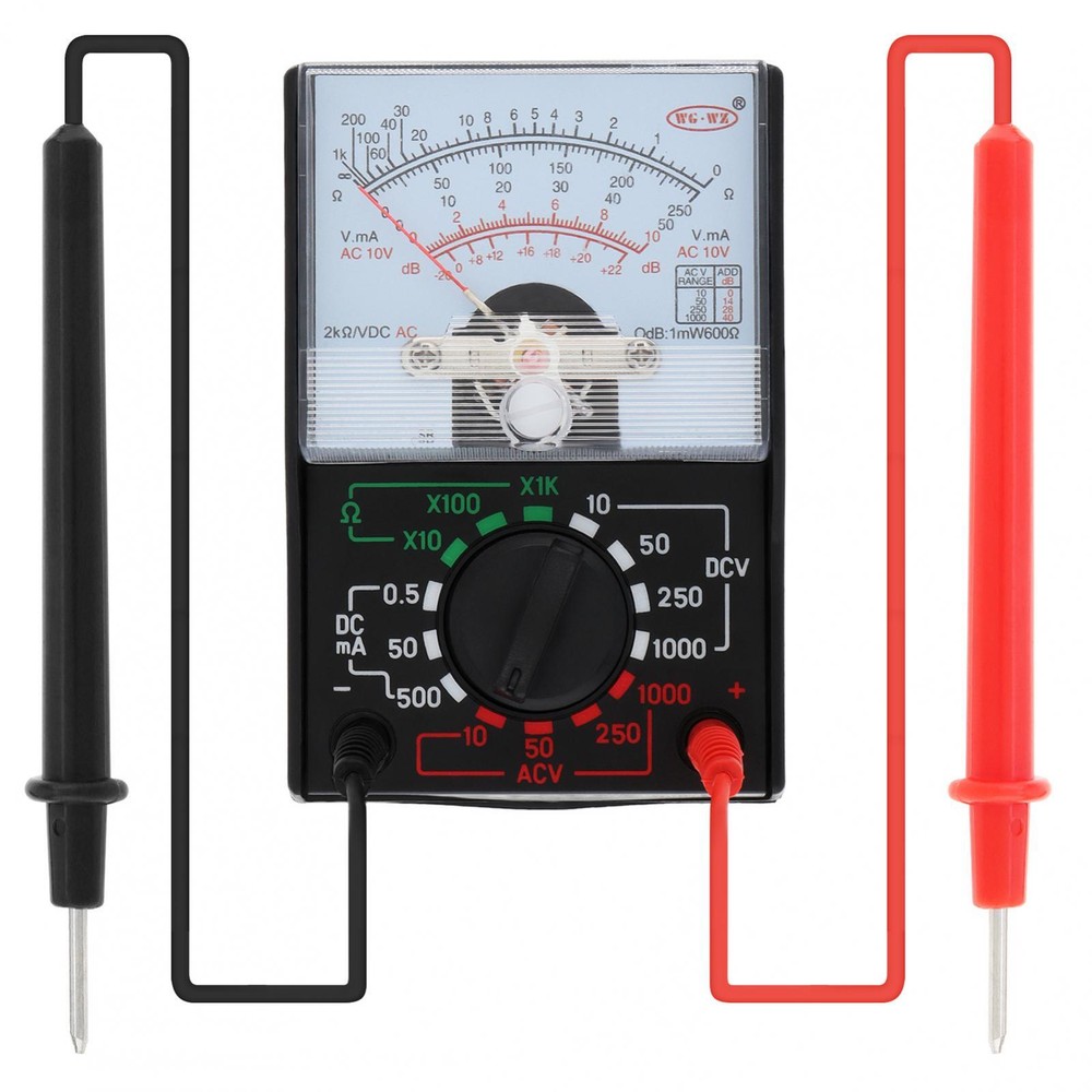 Analog Multimeter Voltmeter Ammeter Ohmmeter Tester Meter OHM AC/DC Volt