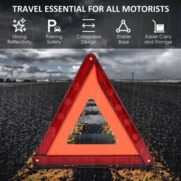 3X Warning Dot Approved Kit Triangle Emergency Shutdown Reflective Safety Board