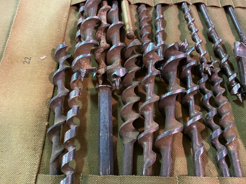 WWII US Tool Roll For Blacksmiths Set No 1-1942-Various Bits & Tools