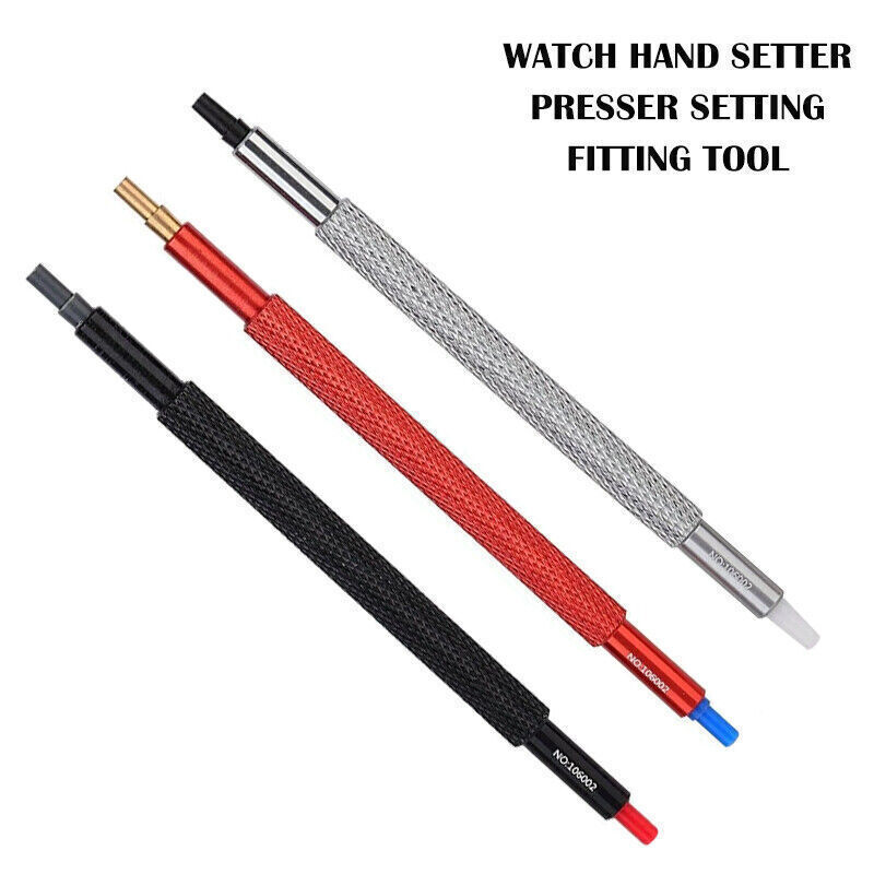 3pcs Wrist Watch Hand Fitting Installing Setting Setter Presser Repair Tool