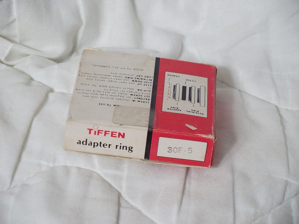 NOS Tiffen Filter Adapter Ring 30 F-5
