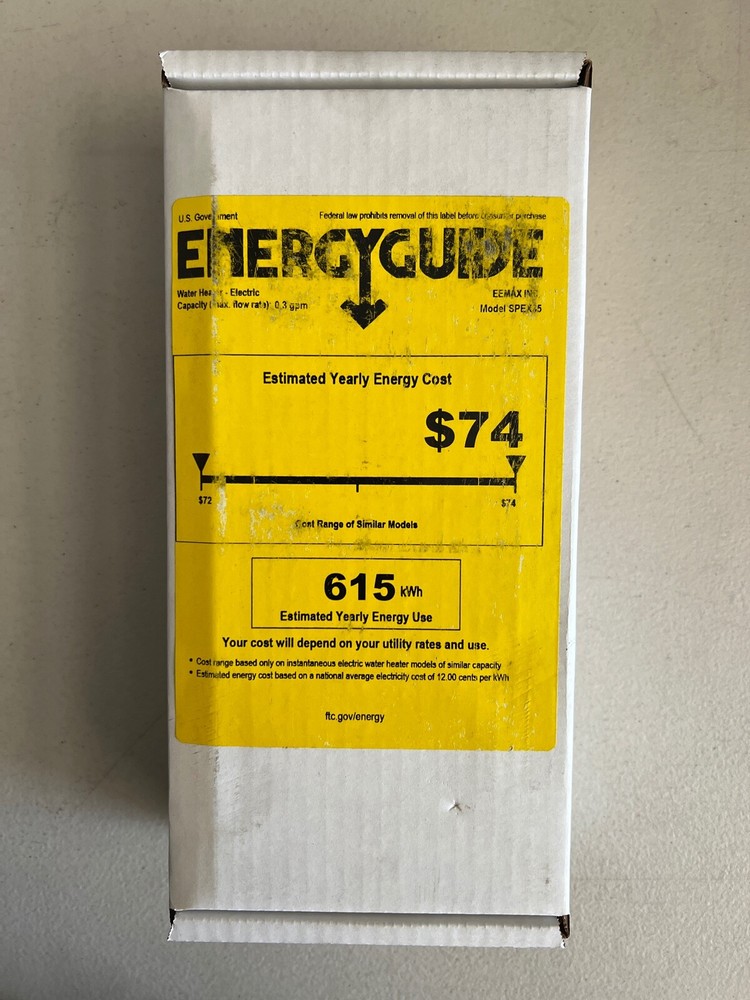 Eemax FlowCo™ - 0.4 GPM at 60° F Rise 240V / 1 Ph Tankless Point of...