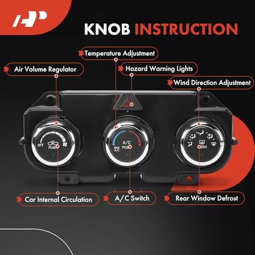 Heater Climate Control Panel Module Compatible with Ram 1500 2014-2018, 3500