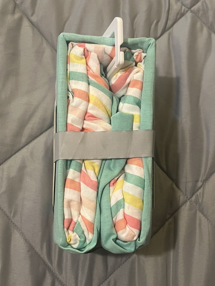 Cloud Island 2-Pack Play Yard Jersey Fitted Sheets, 27" x 39"