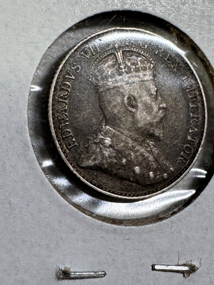 1906 Canada 5 Cents Silver Coin