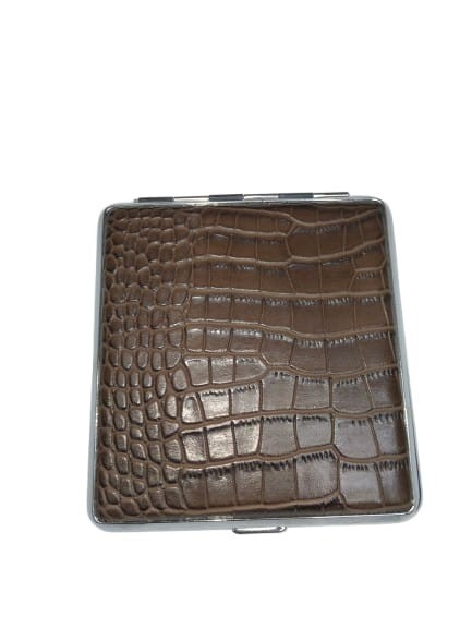 Luxury Crocodile Pattern Leather Cigarette Case Pocket Holder