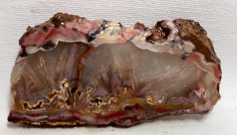 Morrocan Plume Agate 84gm Lapidary Slab!