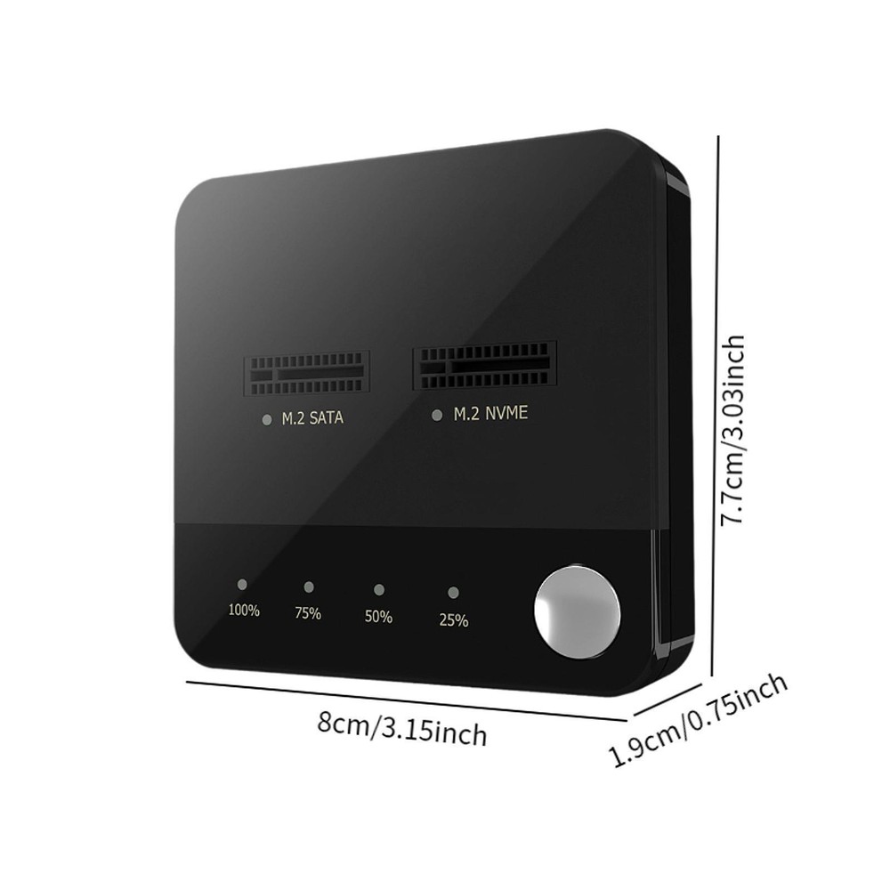 M.2 SATA M.2 NVMe Duplicator Double Disk Bit Hard Drive Docking Station