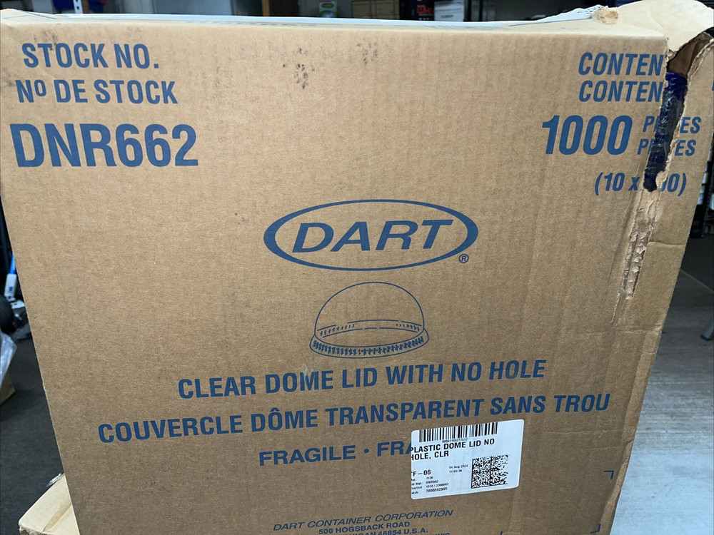 Dart Dome Cups With Hole Dnr662 (1000 Count)