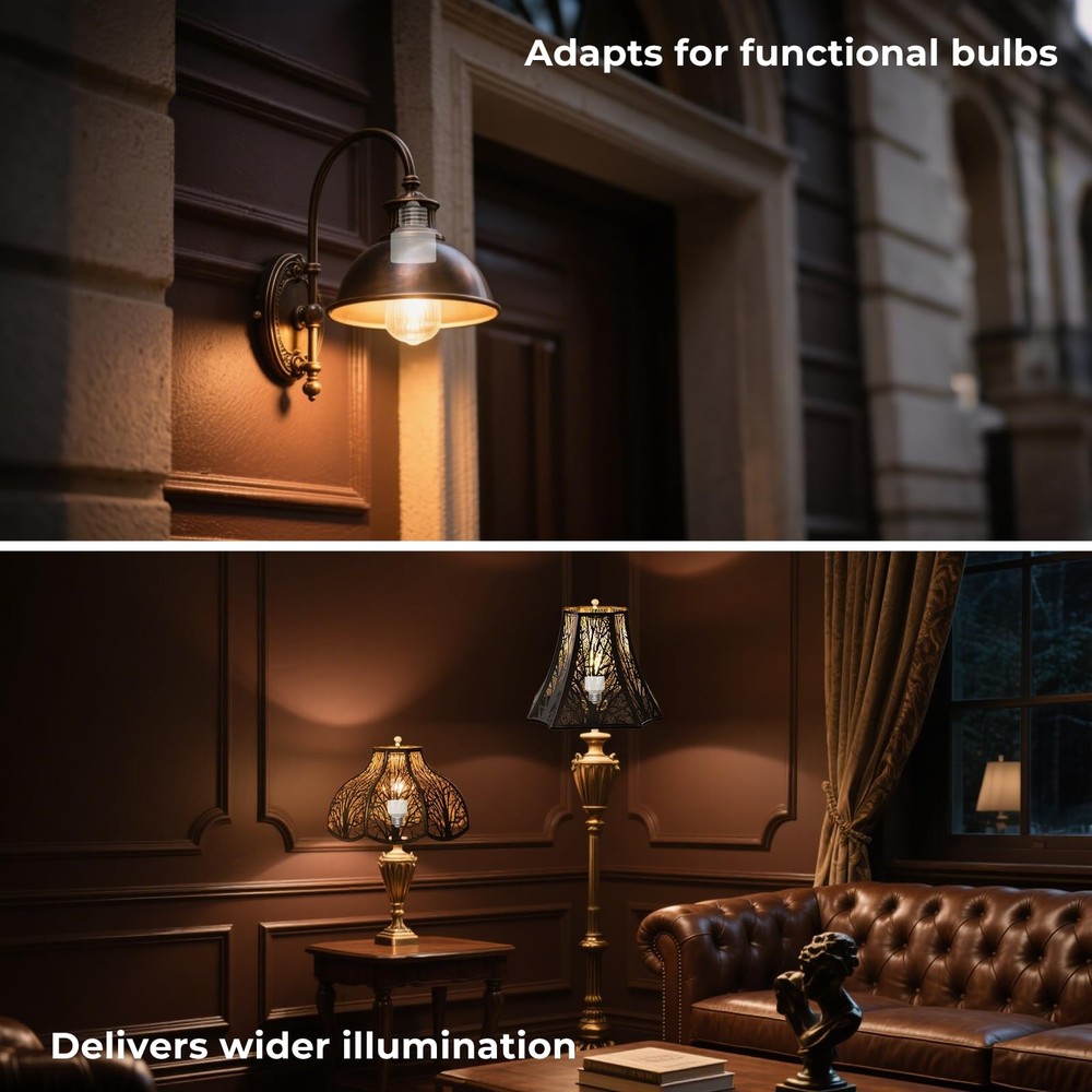 3 Pack Medium Screw Base To Medium Base Light Bulb Socket Porcelain Extender E26