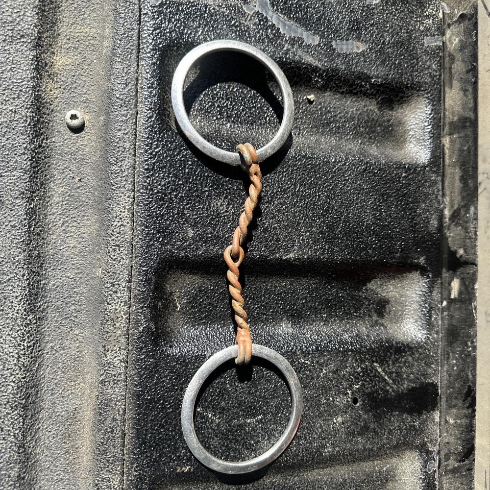 Professional Ring Snaffle Bit W/ Twisted Curved Mouth O-Ring