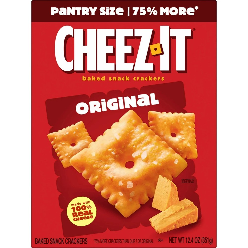 ( 2 Pack ) Cheez-It Original Cheese Crackers, Baked Snack Crackers, 21 oz