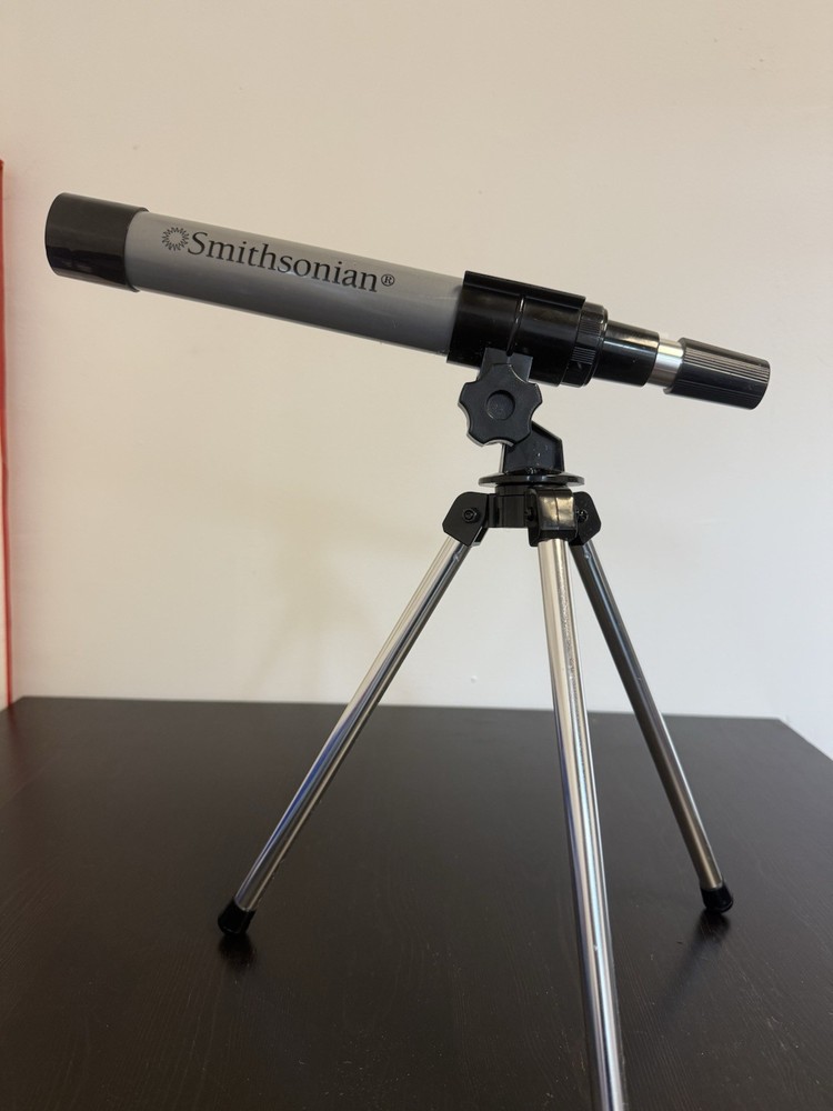 Smithsonian STEM 30x Telescope with Aluminum Tabletop