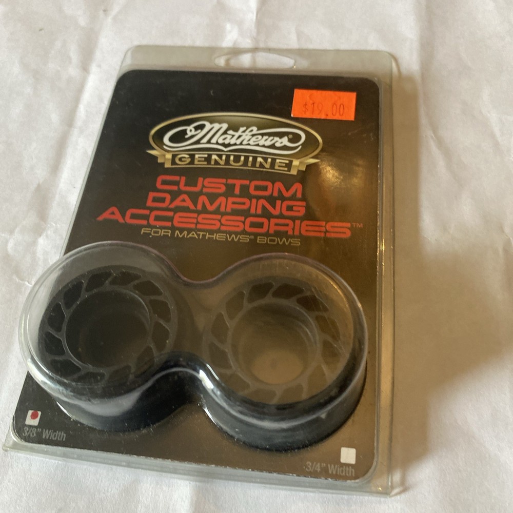 Mathews Archery Custom Dampers Black 3/4 Width