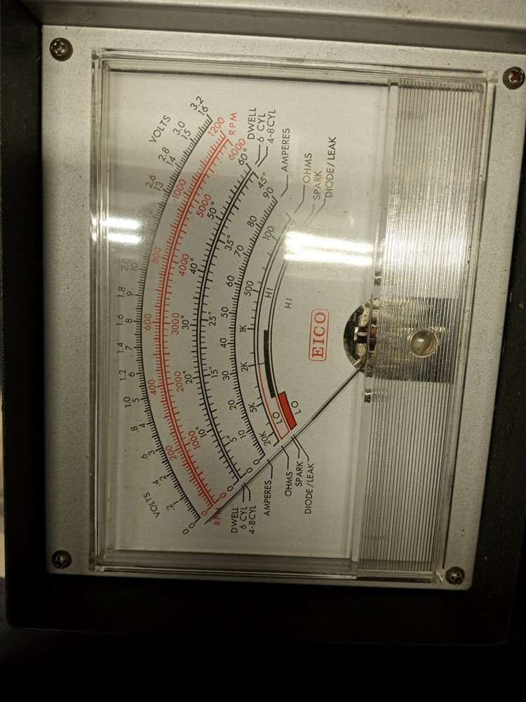 EICO Model 888 Vintage Auto Analyzer Universal Engine Analyzer Meter With Leads