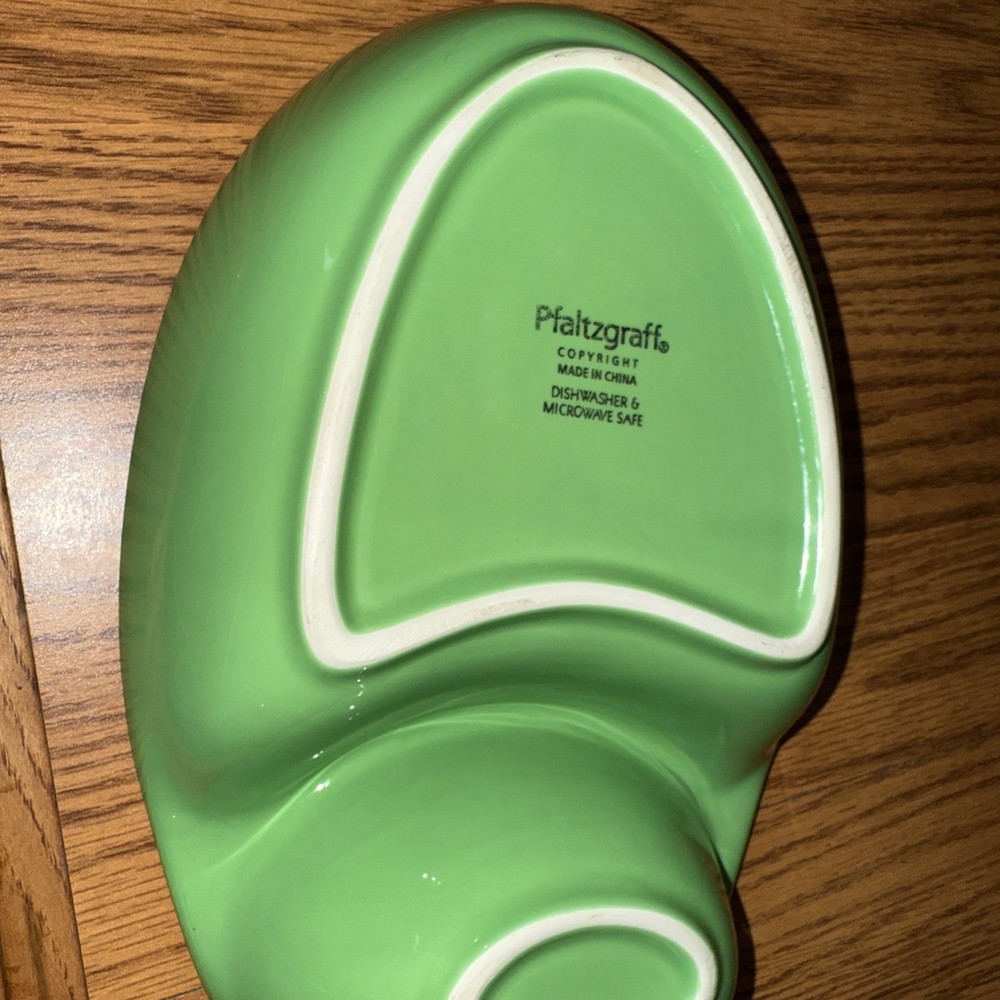 Pfaltzgraff Stoneware Solid Color Bright Green 9x5 Dip