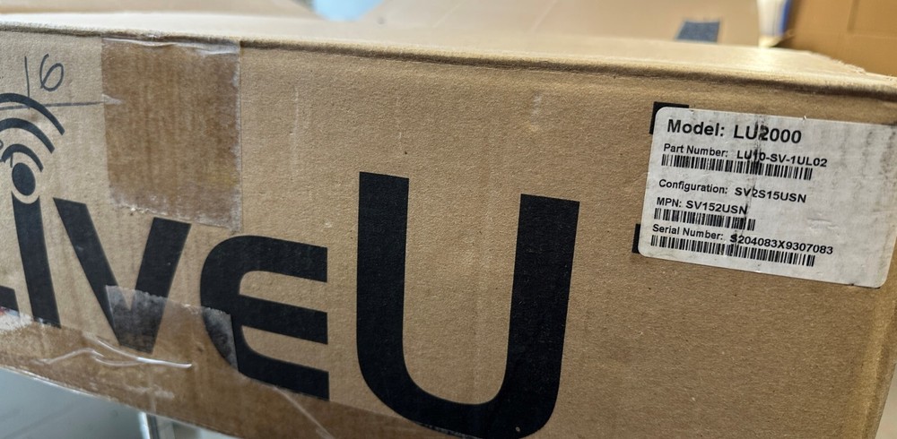 LiveU LU2000 SUPERMICRO 512-3 1U RackMount Decoder Server WITH RAIL KIT NEW!~