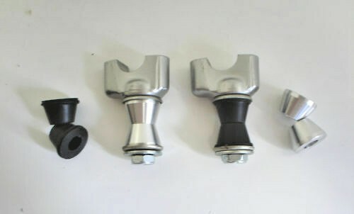 KDX200 - Solid Handlebar Mounts - Bar Cones - Billet Aluminum - Mount Fork KDX