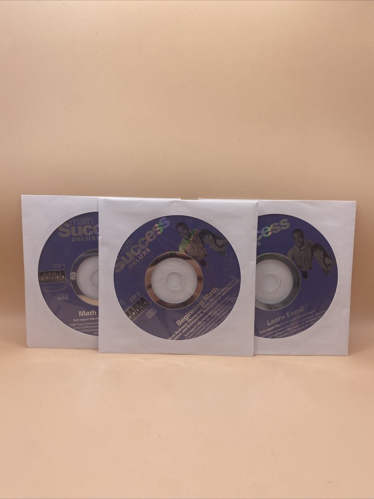 Math Success Deluxe 2007 • PC CD-ROM • Grades 4-12 • Topics Education