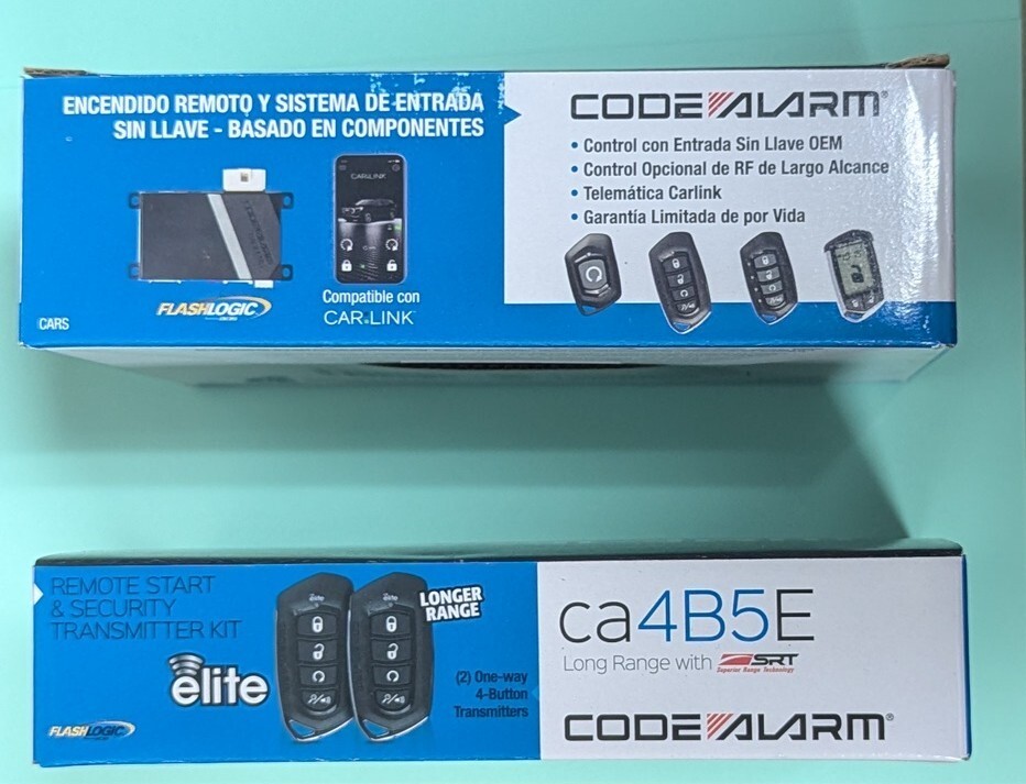 Code Alarm CARS REMOTE START MODULE & CA4B5E 1 WAY  RF KIT 2500 FT OF RANGE