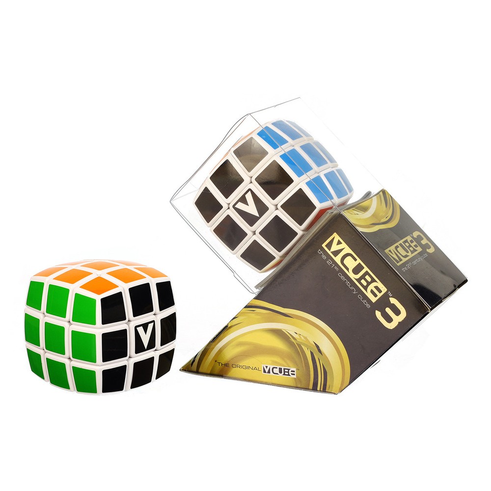 V-CUBE 3 White Pillowed 3x3 Multicolor Cube